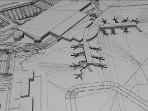 Gerald Airport 10km 3D Model