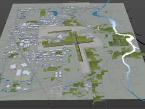 Gerald Airport 10km 3D Модель