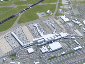 Glasgow Airport 10km 3D 模型