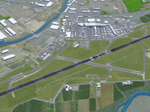 Glasgow Airport 10km 3D Model
