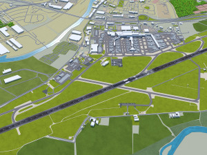 Glasgow Airport 10km 3D 模型