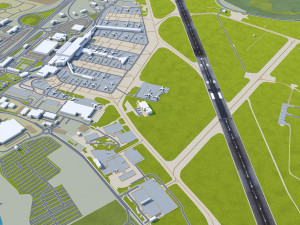 Glasgow Airport 10km 3D 模型