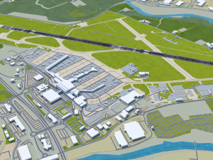 Glasgow Airport 10km 3D 模型