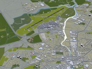 Glasgow Airport 10km 3D 模型