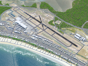 Gold Coast Airport 8km Model 3D