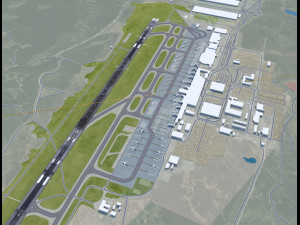 Gothenburg Landvetter Airport 12km Model 3D