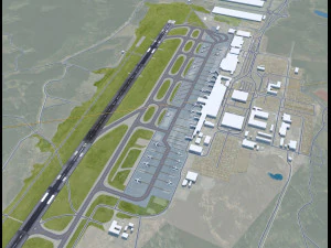 Gothenburg Landvetter Airport 12km 3D Model