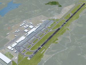 Gothenburg Landvetter Airport 12km 3D Model