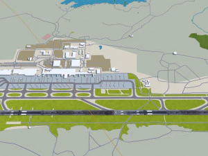 Gothenburg Landvetter Airport 12km 3D Model