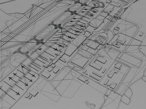 Gothenburg Landvetter Airport 12km 3D Model