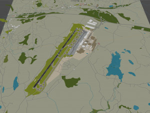 Gothenburg Landvetter Airport 12km Model 3D
