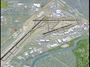 グレーター ロチェスター国際空港 10km 3Dモデル