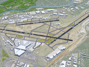 Greater Rochester International Airport 10km Modèle 3D