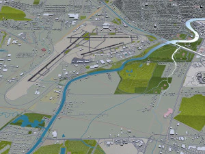 グレーター ロチェスター国際空港 10km 3Dモデル
