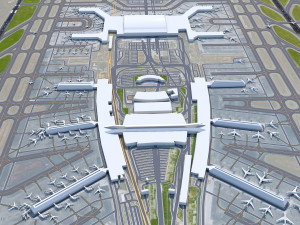 Guangzhou Baiyun International Airport 12km 3D Model