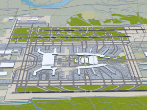 Guangzhou Baiyun International Airport 12km 3D Model