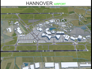 Hannover Airport 10km 3D मॉडल
