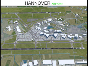 Aeroporto de Han&ocirc;ver 10 km Modelo 3D