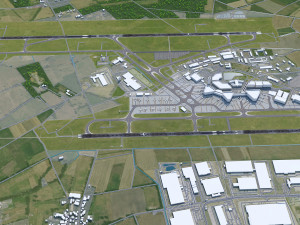 Hannover Airport 10km 3Dモデル