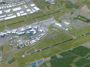 Hannover Airport 10km 3Dモデル
