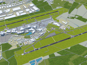 Hannover Airport 10km 3Dモデル