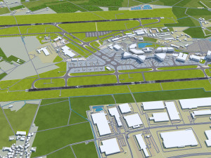 Hannover Airport 10km 3Dモデル