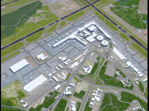 Helsinki Airport 15km 3D Модель