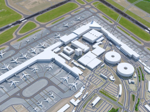 Helsinki Airport 15km 3D Модель
