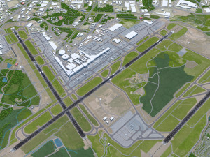 Helsinki Airport 15km 3D Модель