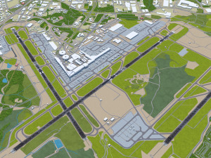 Helsinki Airport 15km 3D Модель