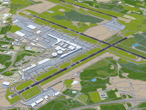 Helsinki Airport 15km 3D Модель