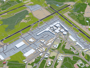 Helsinki Airport 15km 3D Модель