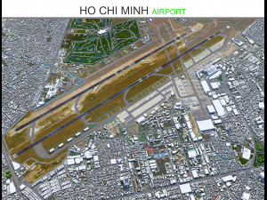 Ho Chi Minh Airport 10km 3D Model