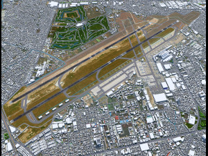 Ho Chi Minh Airport 10km Model 3D