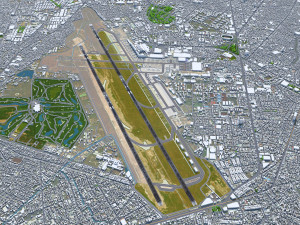 Ho Chi Minh Airport 10km Model 3D