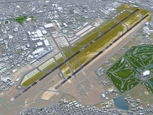 Ho Chi Minh Airport 10km Model 3D