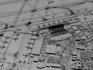 Ho Chi Minh Airport 10km Model 3D