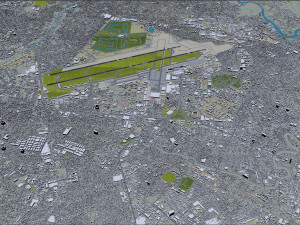 Ho Chi Minh Airport 10km Model 3D