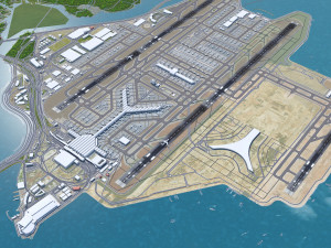 Hong Kong Airport 10km Modèle 3D