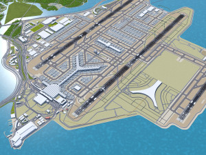 Hong Kong Airport 10km Modèle 3D