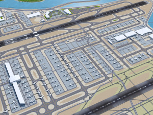 Hong Kong Airport 10km Modèle 3D