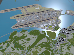 Hong Kong Airport 10km Modèle 3D