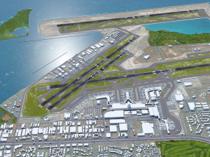 Honolulu Daniel K Inouye International Airport 10km Modèle 3D