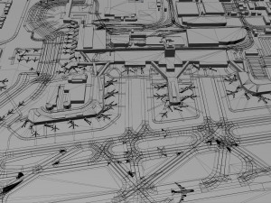 Honolulu Daniel K Inouye International Airport 10km Modèle 3D