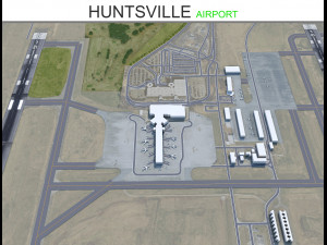 Huntsville Airport 10km 3D Model