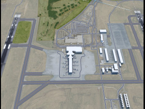 Huntsville Airport 10km Modelo 3D