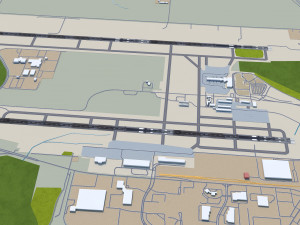 Huntsville Airport 10km Modelo 3D