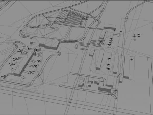 Huntsville Airport 10km 3D Model