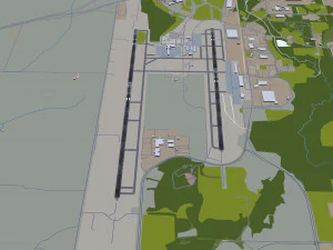 Huntsville Airport 10km 3D Model