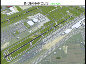 Indianapolis Airport 12km Modelo 3D